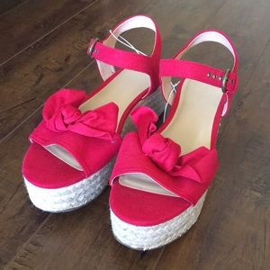 Women’s Happy Bow Espadrille Platform Wedges